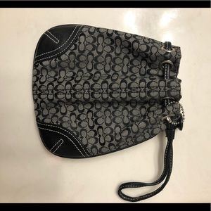 Authentic Coach mini drawstring bag